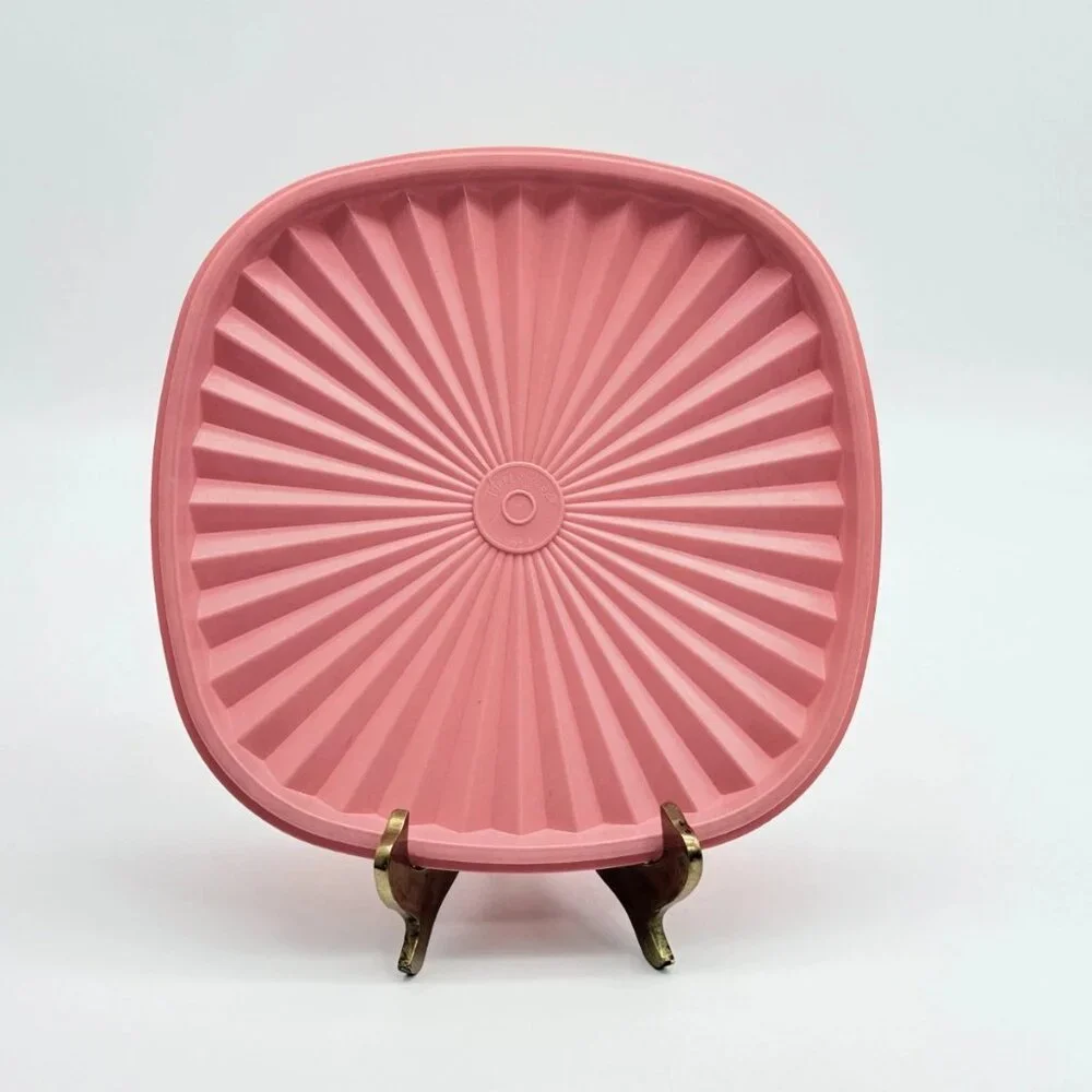 Vintage Pink TUPPERWARE Servalier Replacement Lid #837 FOR 8